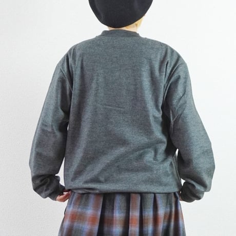 2色＊ユニセックス＊LA MOND-ラモンド-DRAWST MOCK NECK WOOL LONGTEE（LM-C207-WL）