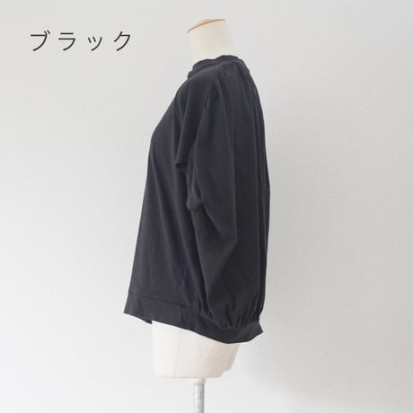 3色＊レディース＊SLOWHANDS-スローハンズ-POOFY Back-Gathered T-Shirt