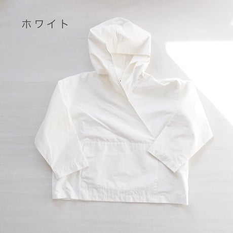 2色＊レディース＊TIGRE BROCANTE-ティグルブロカンテ-C/Nライトグログラン FoldUpフードシャツ（プルオーバー）