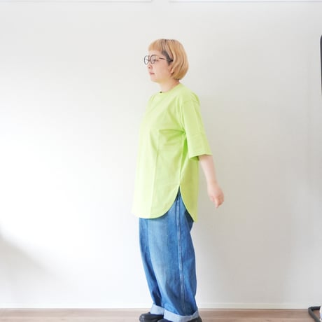 2色＊ユニセックス＊amne-アンヌ-JERSEY round hem tee / amn-CS-077