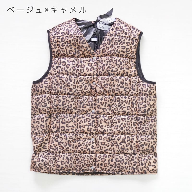 レディース＊i c h i × TAION - Knit Cardigan + Leopar