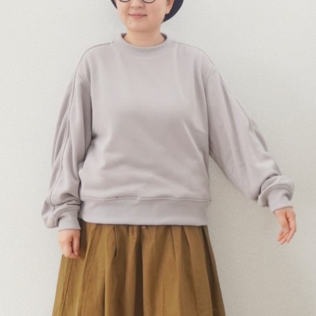 2色＊ユニセックス＊LA MOND-ラモンド-STITCH WORK LIGHT SWEAT