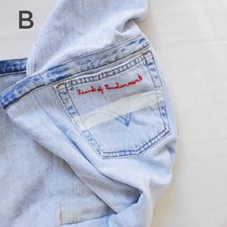 THRIFTY LOOK（スリフティルック） BLUE DENIM NEWSPAPER BAG