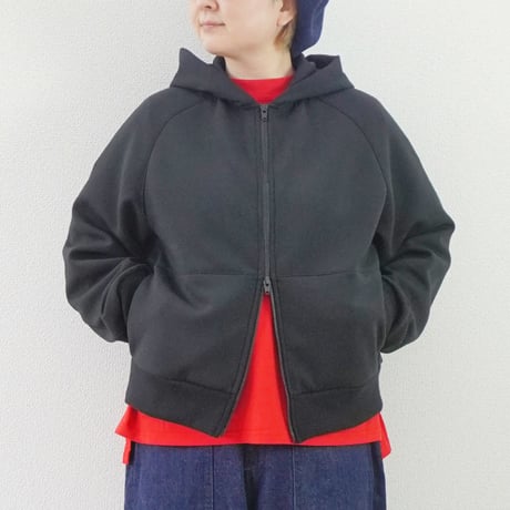 2色＊ユニセックス＊LA MOND-ラモンド-DOUBLE AIR KNIT UP HOODIE LM-C-218