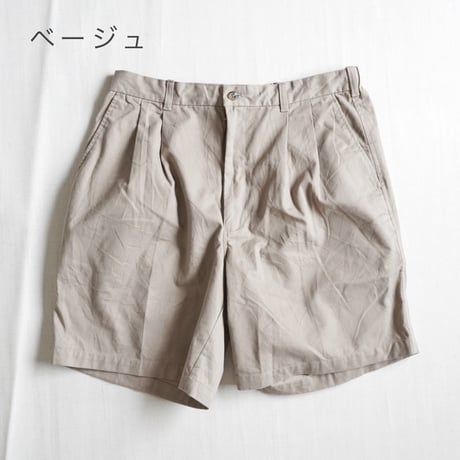 3色ユニセックス＊USED REMAKE-90's outerrim 2タック ショートパンツ ウエスト紐リメイク