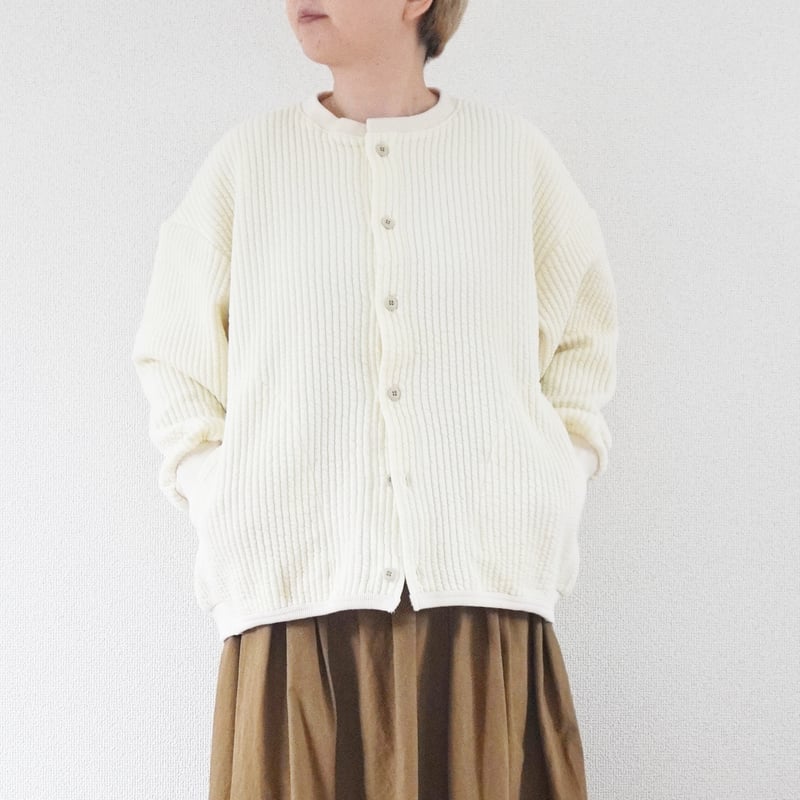4色＊レディース＊prit-プリット-コールキルト クルーネック 