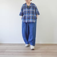 ３色＊レディース＊快晴堂 -ふわふわタックパンツ 初秋まで着られるリネン 62P-38
