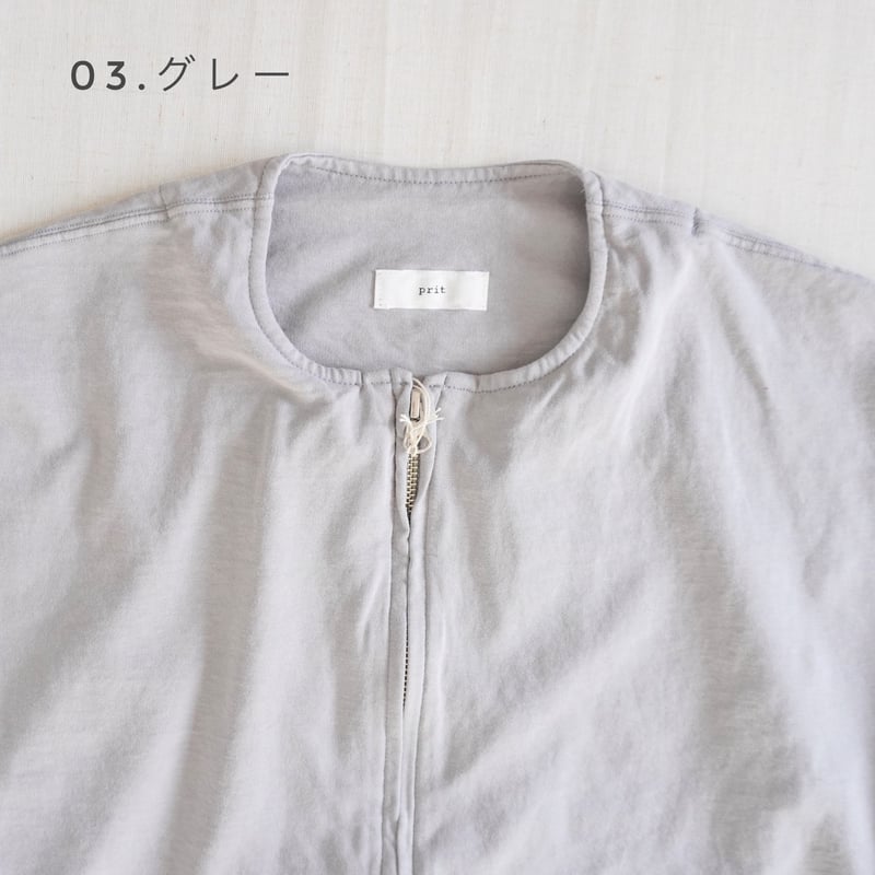 2色＊レディース＊prit-40/1 DEPEND ランダムミニ裏毛 ZIPブルゾン P916