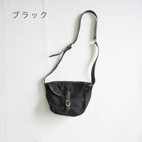 2色＊goods＊LIMONCHELLO-リモンチェロ-コットンキャンバスとレザーのコンビショルダーバッグ
