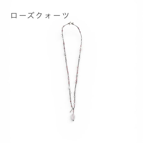 3色SLOWHANDS-スローハンズ-stone necklace