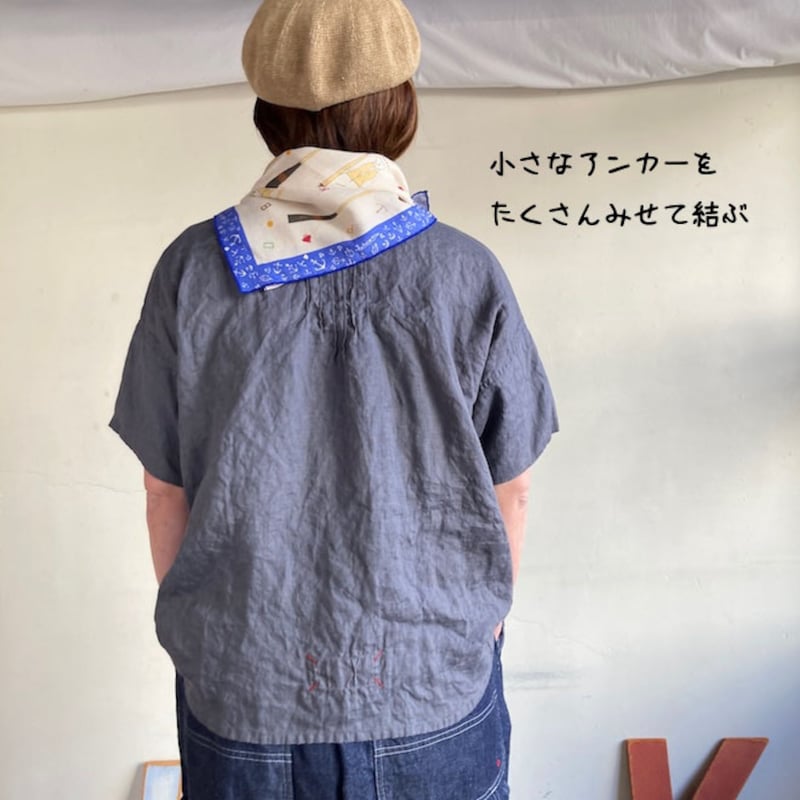 快晴堂-バンダナカレッジクルー柄 52Z-25 | 城下町の洋服屋