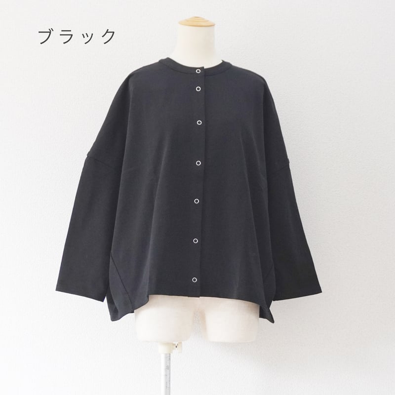 4色*レディース*Linen ya-リネンヤ-デラヴェスナップボタン 4色*レディース*Linen ya-リネンヤ-デラヴェスナップボタン