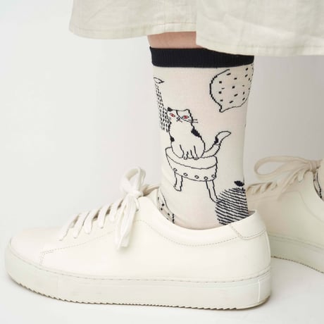 レディース＊from F-フロムエフ miau tuoli ja minä／椅子とわたし　クルー丈ソックス