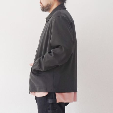 ＊ユニセックス＊LA MOND-ラモンド-TWILL TWIST SHORT JACKET/LM-S-099/フェードブラック