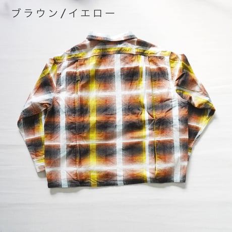 2色ユニセックス＊IMPRESTORE-インプレストア-Printed flannel shirt / J.FOX