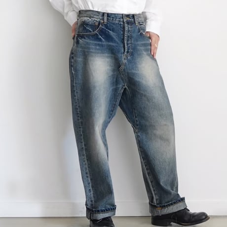 再入荷＊レディース＊ichi-イチ- Denim Sarrouel Pants デニムサルエルパンツ/A : LIGHT 201141