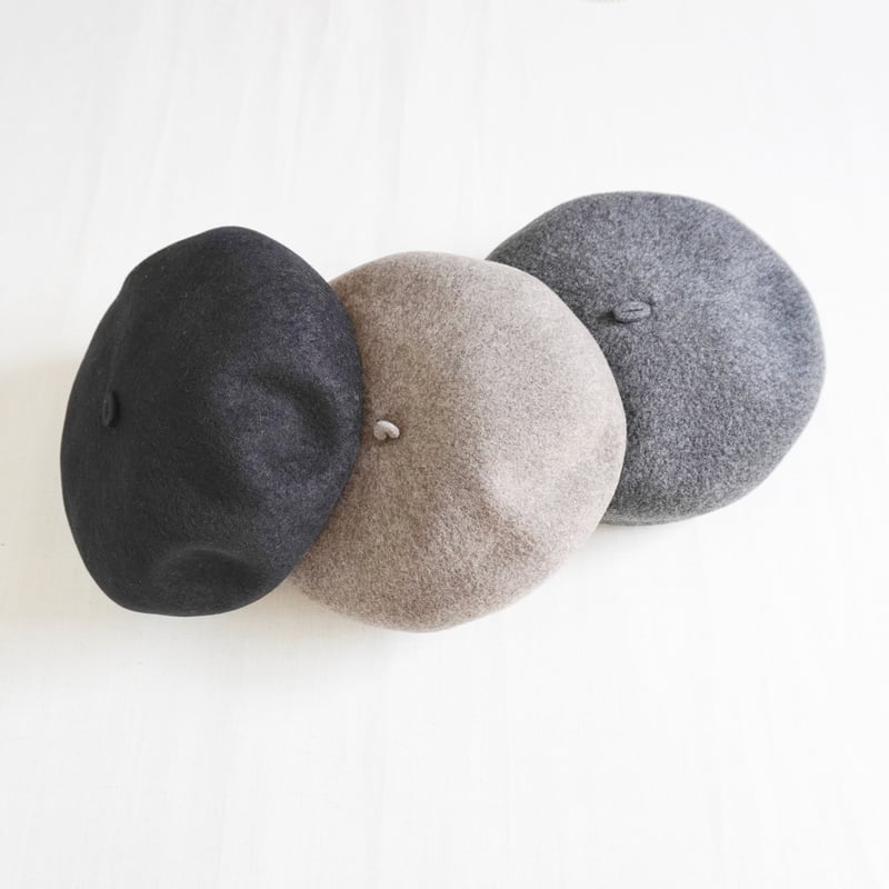 全3色ユニセックス＊eyya-エイヤ-八角製法 強縮ウールベレー帽