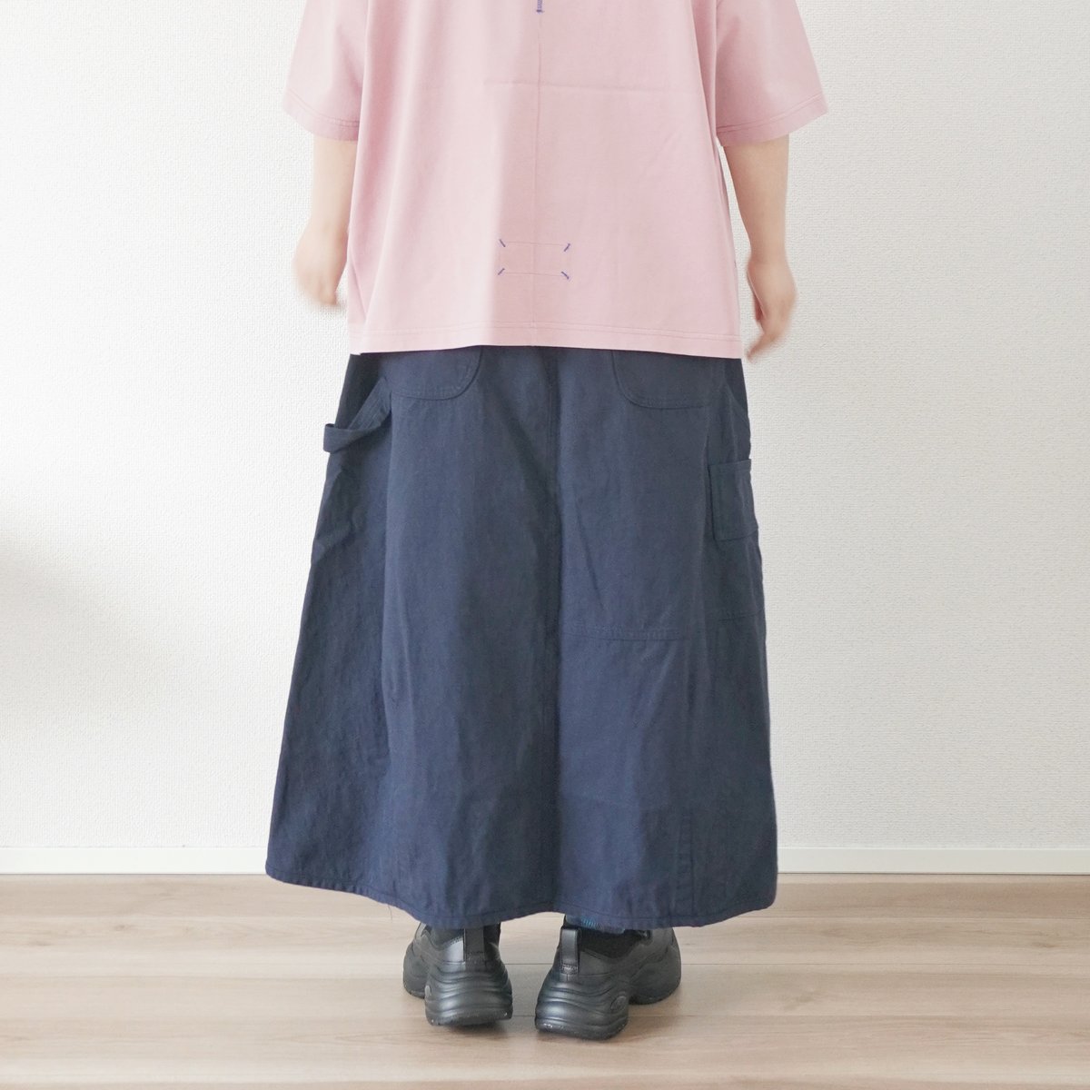 レディース＊快晴堂-ペインタースカート Girl's・綿ヘンプバックツイル