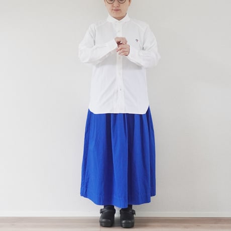 ユニセックス ARVOR MAREE-アルボマレー-SAILOR COLLAR L/S SHIRT OXFORD セーラーカラーシャツ