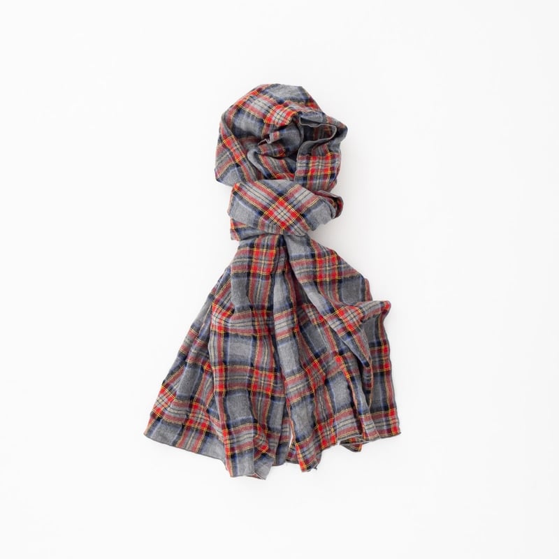 再入荷4色＊prit-プリット-ウールコットンチェック ストール P00640