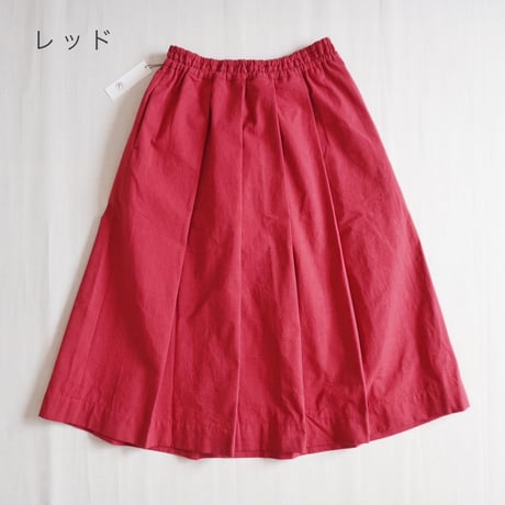 2色＊レディース＊Linen ya-リネンヤ-タックスカート/82cm丈