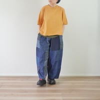 レディース＊ASCOT by yim-アスコット バイ イム-ライトオンスデニム パッチワークワイドパンツ