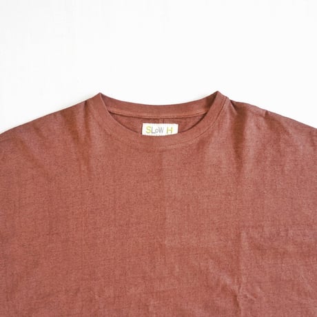２色＊レディース＊SLOWHANDS-スローハンズ- 七分袖ワイドTシャツ