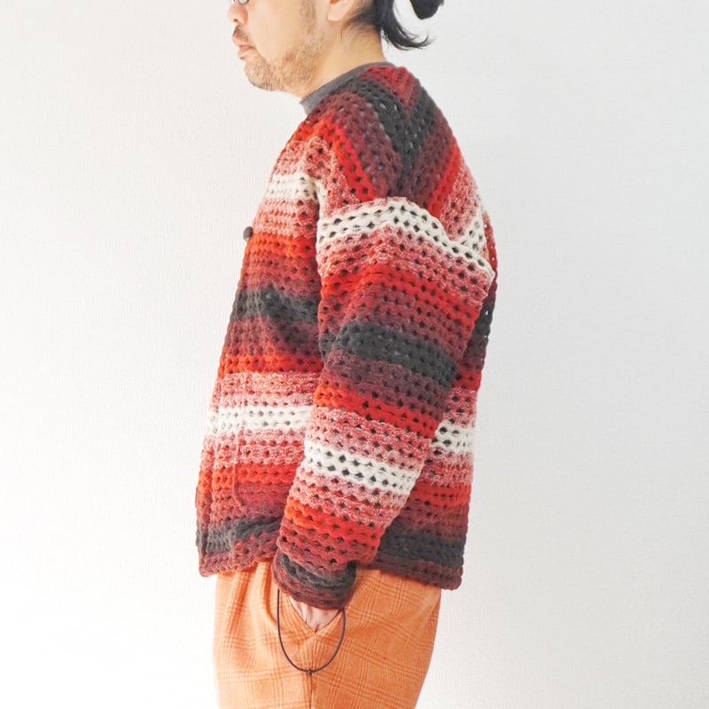 ユニセックス＊Nasngwam-ナスングワム-ZIGGY CARDIGAN/バーガンディ |