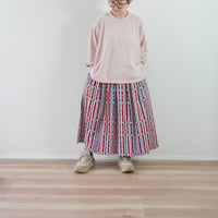 ＊レディース＊TIGRE BROCANTE-ティグルブロカンテ-バンブーチェックカツラギフィセルロングスカート