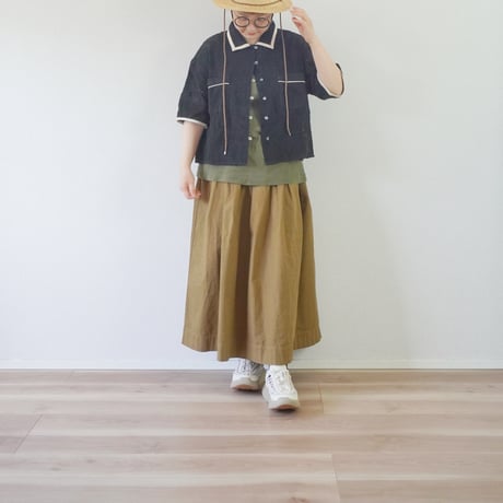 ＊レディース＊KELEN-ケレン-ショート丈刺繍メッシュシャツ"DAG"