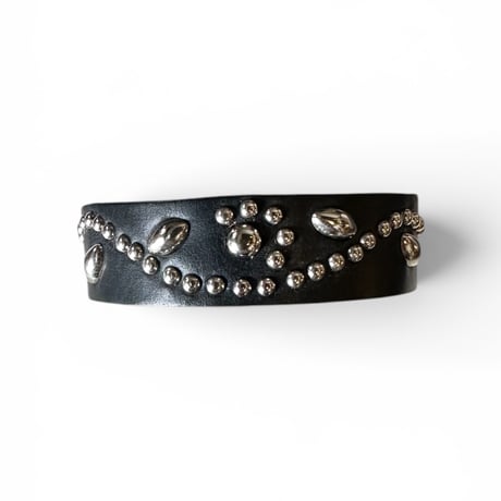 goods＊[Re-ACT × Crossed Arrows] Studs Thick Brace幅2cm/ブラック