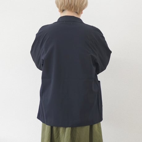 ＊ユニセックス＊LA MOND-ラモンド-STRETCH TAILORED JACKET/LM-O-100-PR ネイビーブラック