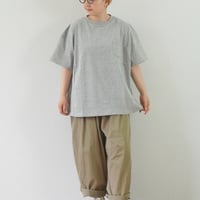 ＊ユニセックス＊Audience-オーディエンス-ビッグサイズリメイク USAファブリック丸胴国産ポケットTEE/杢グレー