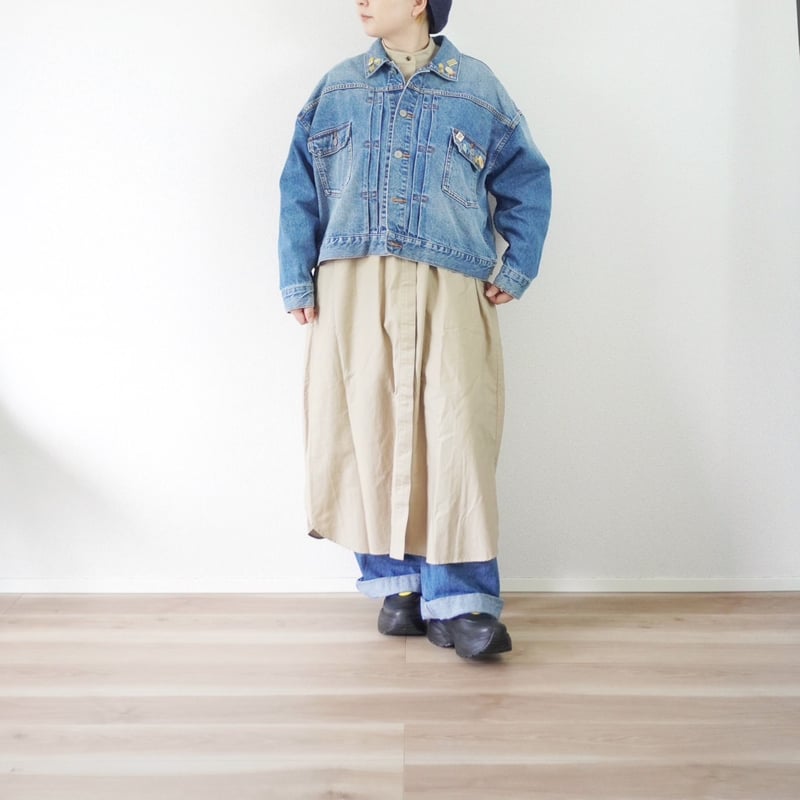 美品ビアズリー ショートデニムジャケット インディゴブルー サイズF*TC294 DSQUARED2 ディースクエアード S72AM0449 S30342 ペイント