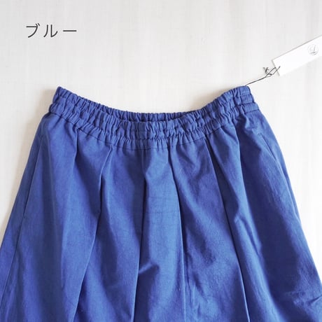 2色＊レディース＊Linen ya-リネンヤ-タックスカート/82cm丈