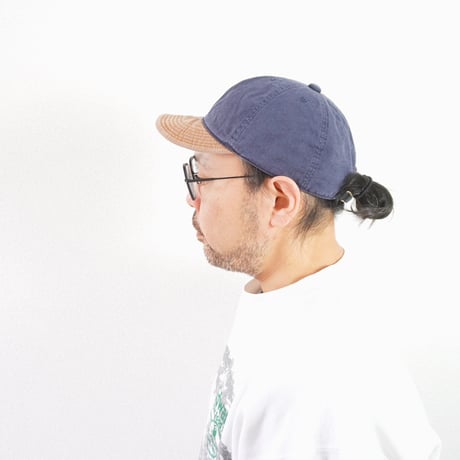 2色goods＊HIGHER-ハイヤー-CHINO × OXFORD BRIM FADED CAP