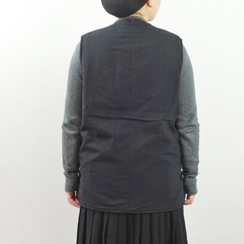 ARAN 中綿VEST チャコールグレー サイズ3 ARAN 中綿VEST チャコールグレー サイズ3 ARAN 中綿VEST