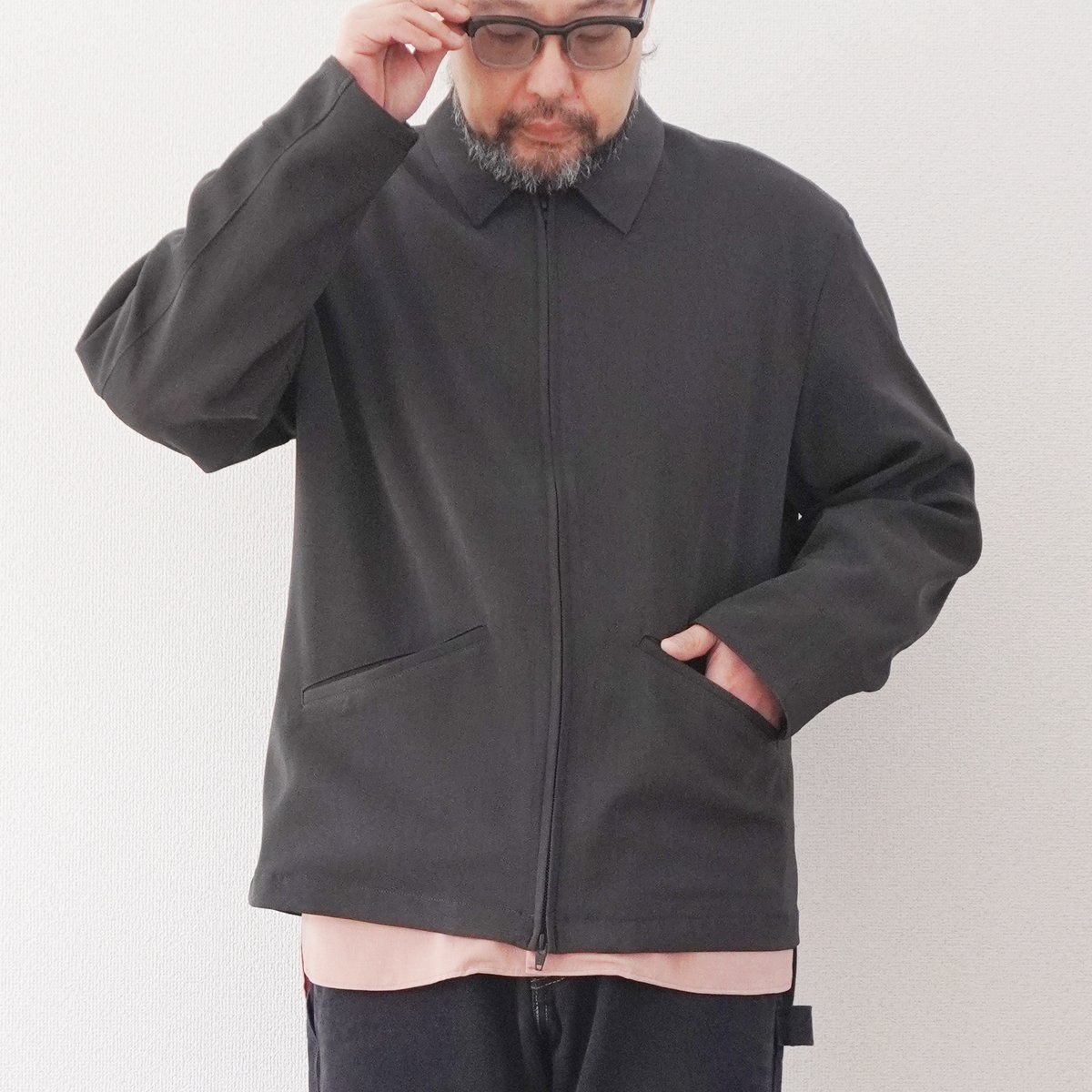 ユニセックス＊LA MOND-ラモンド-TWILL TWIST SHORT JACKET/L