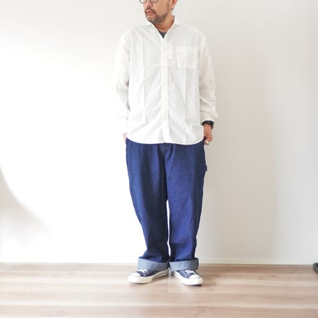 2色ユニセックス＊have a good day-ハブアグッドデイ-デニム ヘリンボーン ペインターパンツ