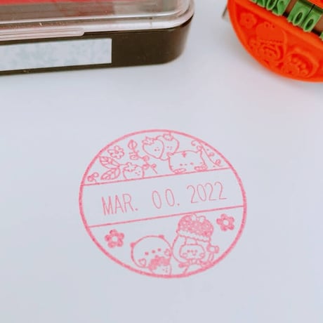 いちごの回転印３ｃｍ