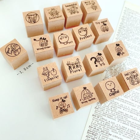 英語サポートスタンプ　１．５ｃｍ