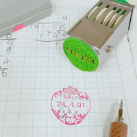 ３ｃｍいちごの形の回転印