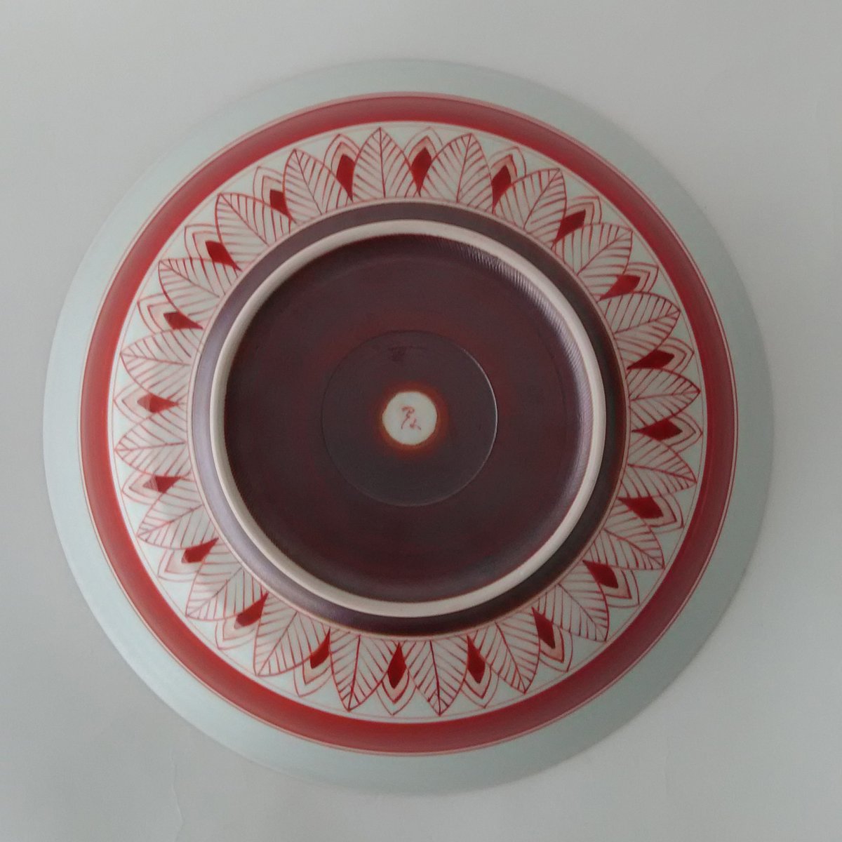 赤絵平鉢7寸半 | ギャラリーにしかわ