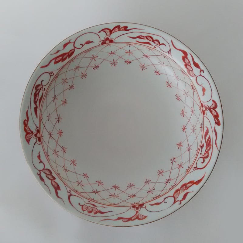 赤絵平鉢7寸半 | ギャラリーにしかわ