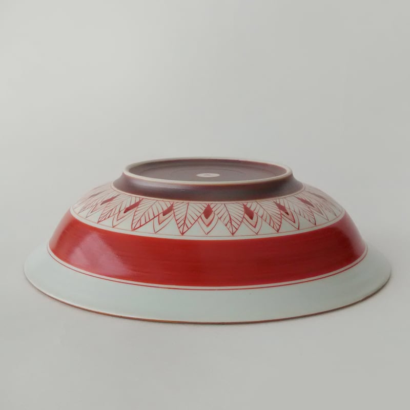 赤絵平鉢7寸半 | ギャラリーにしかわ