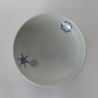 染付雪華文鉢