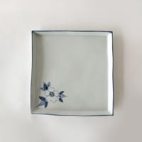 なにわ茨文角皿