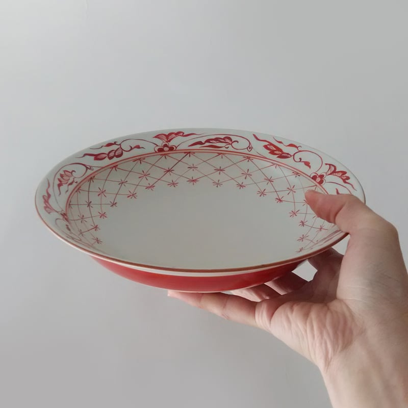 赤絵平鉢7寸半 | ギャラリーにしかわ