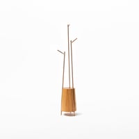 MASS Series  Coathanger -Natural Wood & Copper Frame-