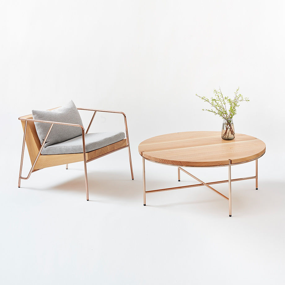 MASS Series 900 Coffee Table -Natural Wood & C